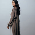 Knitted Wool Long Cardigan Coat